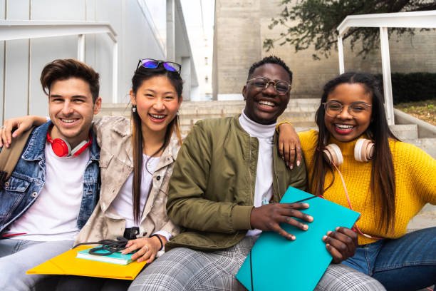 Students preparing applications